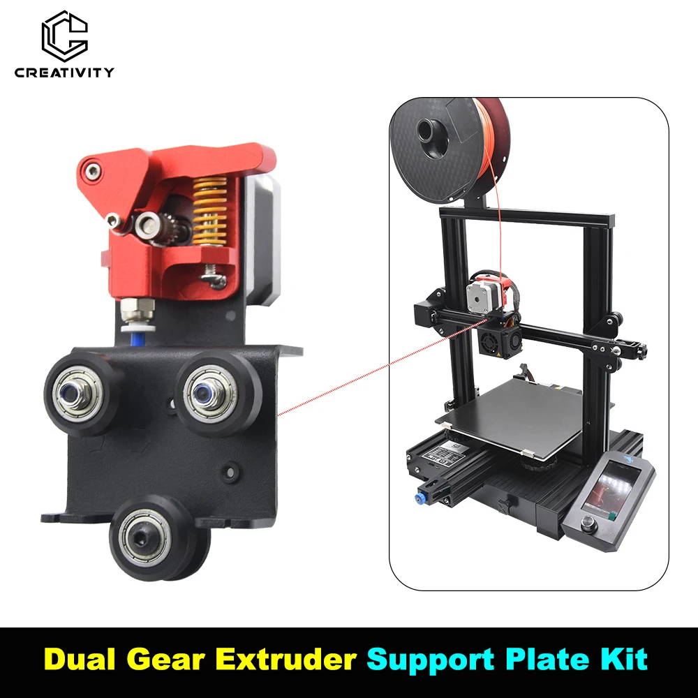 Zestaw płytek podporowych do wytłaczarki z podwójnym napędem bezpośrednim do Ender-3 Ender 3 Pro CR 10, CR 10S…