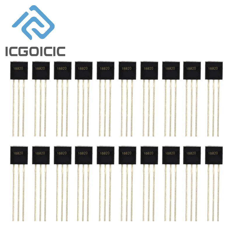 1-100 szt. DS18B20 DS18B TO-92 Układ Programowalny Cyfrowy Termometr Czujnik Temperatury Pomiar Temperatury… 1-100 szt. DS18B20 DS18B TO-92 Układ Programowalny Cyfrowy Termometr Czujnik Temperatury Pomiar Temperatury…