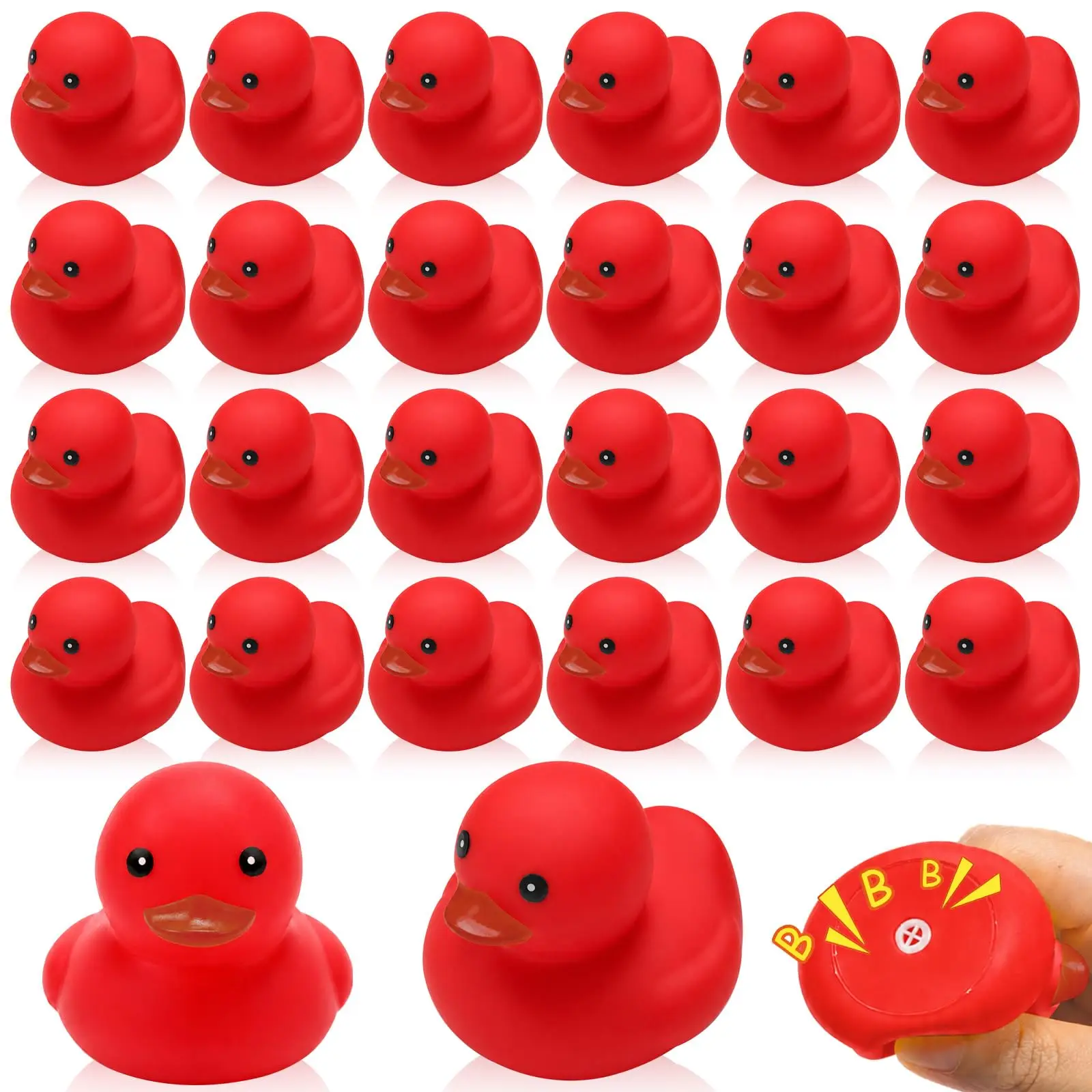 1-100 szt. Mini Gumowe Kaczuszki do Kąpieli, Piszczące Gumowe Kaczuszki, Urocze Pływające Zabawki do Wanny na… 1-100 szt. Mini Gumowe Kaczuszki do Kąpieli, Piszczące Gumowe Kaczuszki, Urocze Pływające Zabawki do Wanny na…