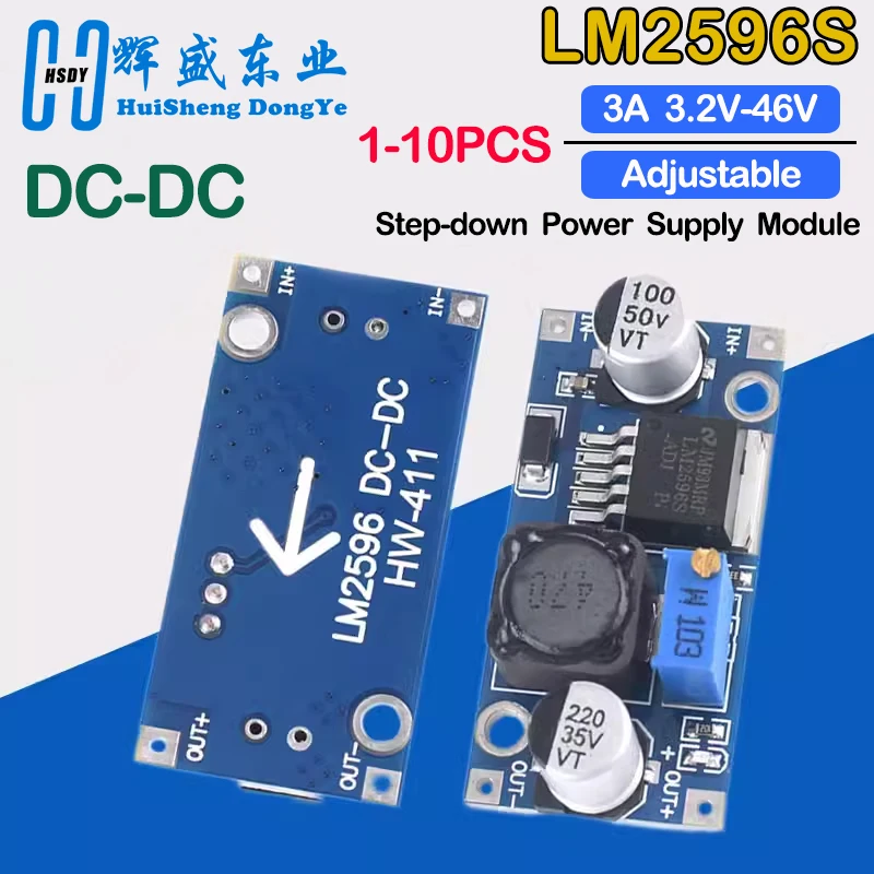 1-10PCS LM2596 DC to DC Buck Converter Regulator napięcia 3.2V-46V do 1.25V-35V Buck Converter Power Supply…
