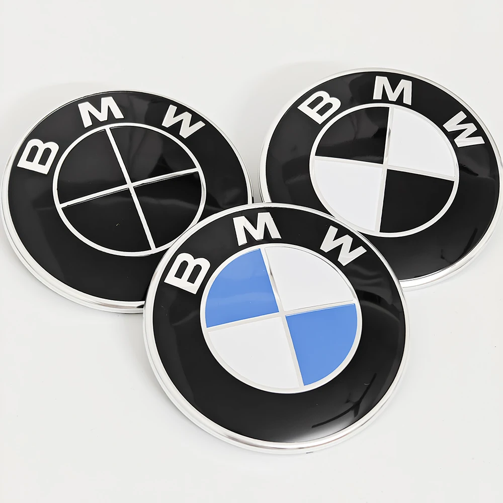 1/2 szt. Emblemat na maskę samochodu 74mm 82mm, logo na tylną klapę bagażnika, akcesoria do BMW E46 E90 F30…