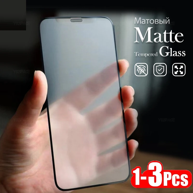 1-3 szt. Matowe, matowe szkło hartowane chroniące ekran przed odciskami palców do iPhone X XS 11 12 13 Mini 14…