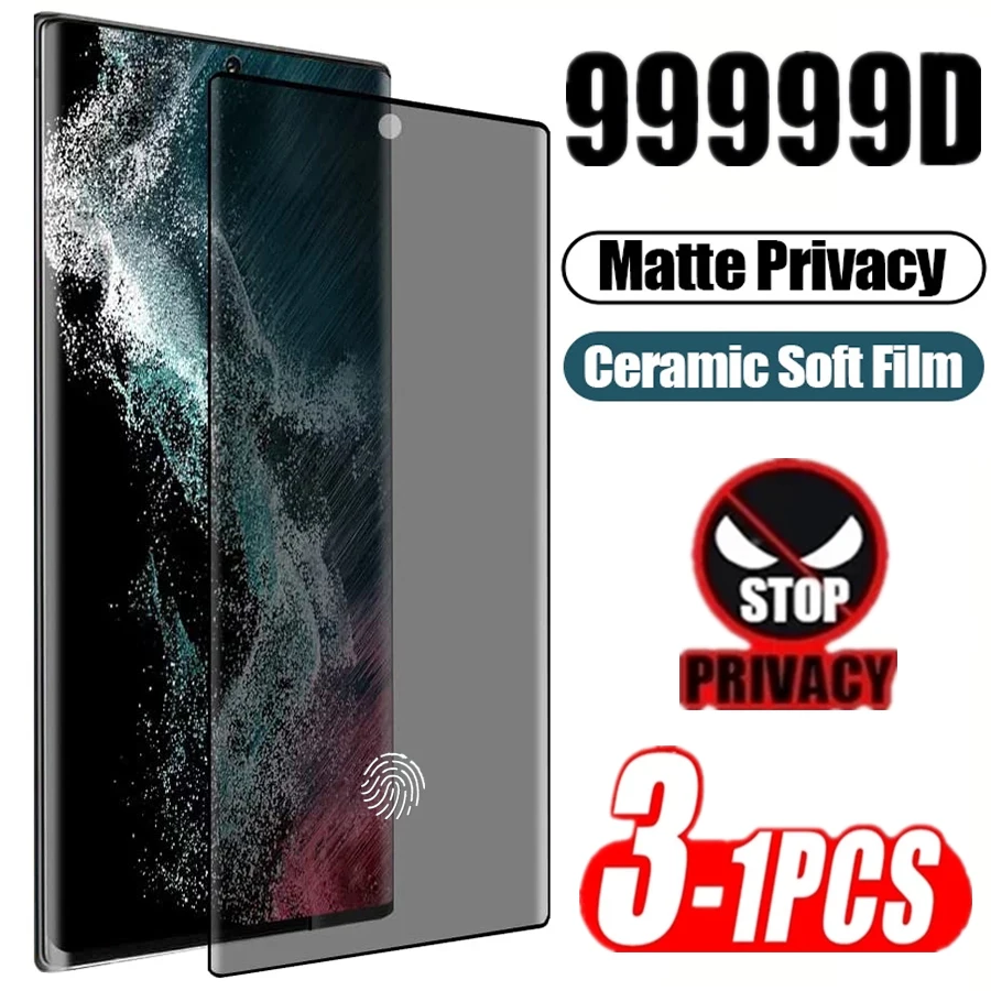 1-3 sztuki matowych ceramicznych ochraniaczy ekranu do Samsung Galaxy S21 S20 S22 Ultra FE Note 20 9 10 S8 S9…
