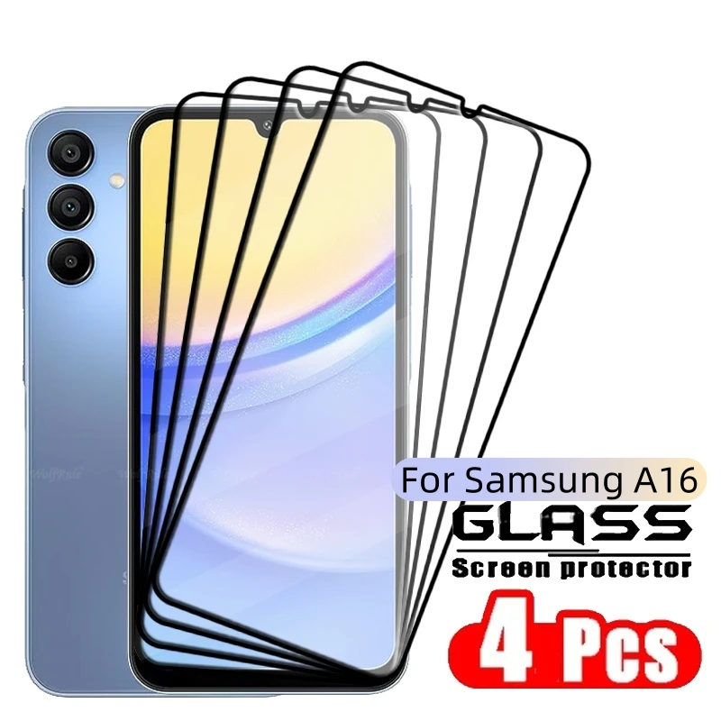 1-4 SZTUK Pełna osłona szklana do Samsung A16 Szkło Samsung Galaxy A16 Szkło hartowane HD 9H Osłona do…