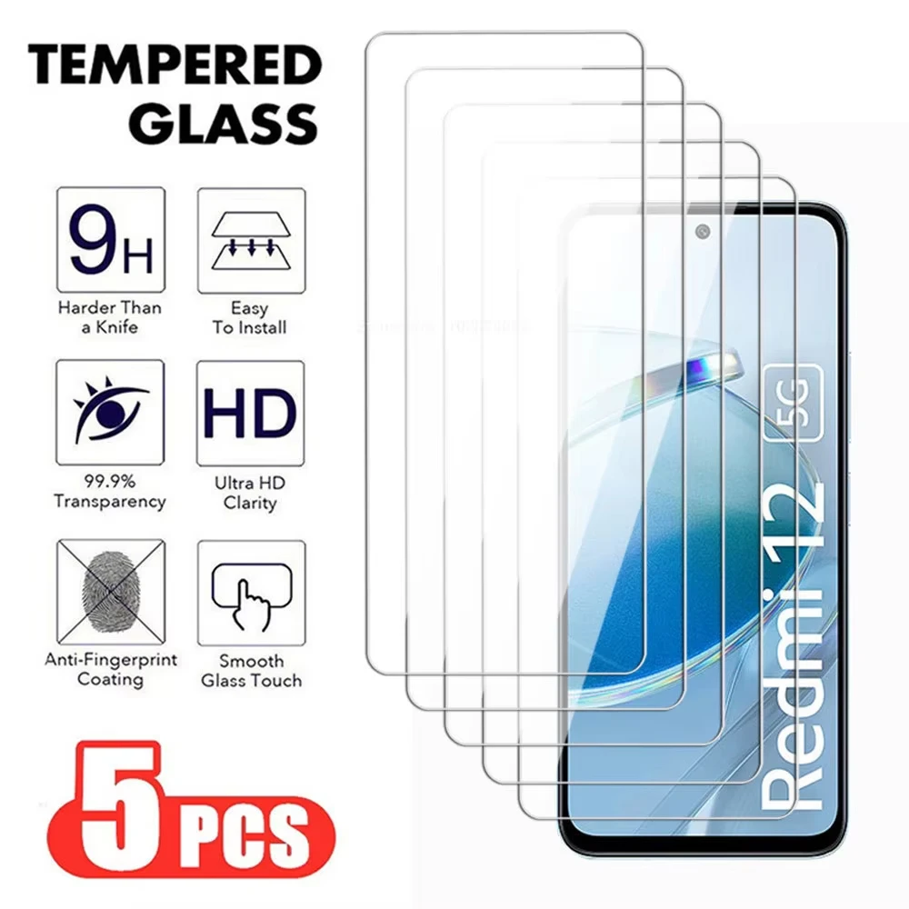 1-5 SZT. Szkło Hartowane HD do Xiaomi Redmi Note 14 13 12 11 10 9 9S 13 Pro Redmi 15C 14C 13C 12C 14R Pełna…