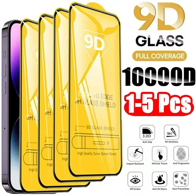 1-5 SZT. Szkło Ochronne 9D Do Xiaomi Poco M7 Pro X6 X7 X4 X3 Pro F6 F7 F5 F3 Pro M6 M5 M4 X4 NFC GT C55 C75…