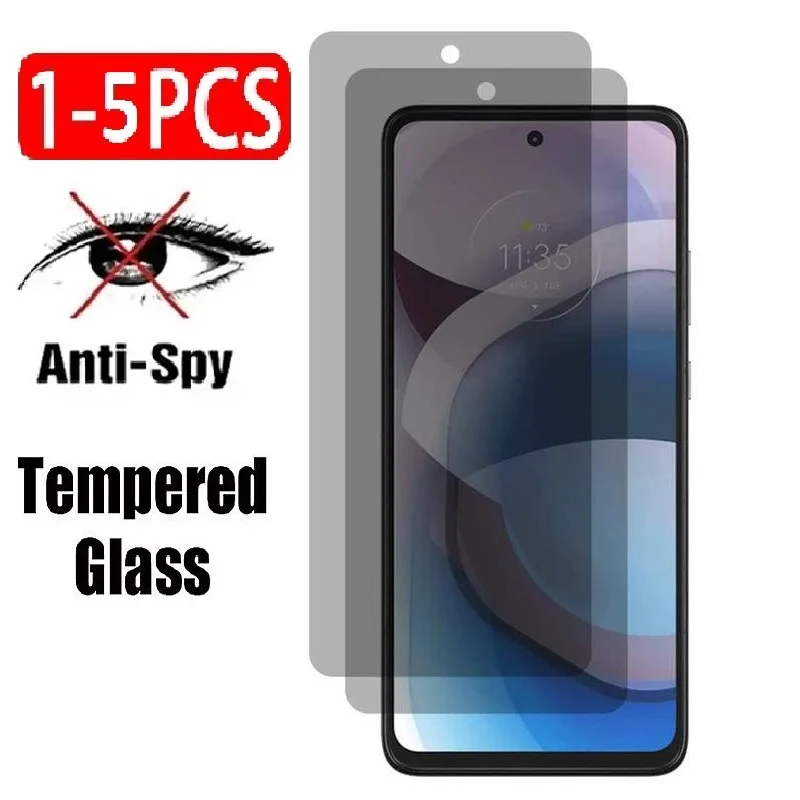1-5 sztuk Privacy Tempereed Glass Screen Protector Anti-Spy dla MOTO G04 G22 G23 G24 G31 G41 G52 G71 G82 G71S…