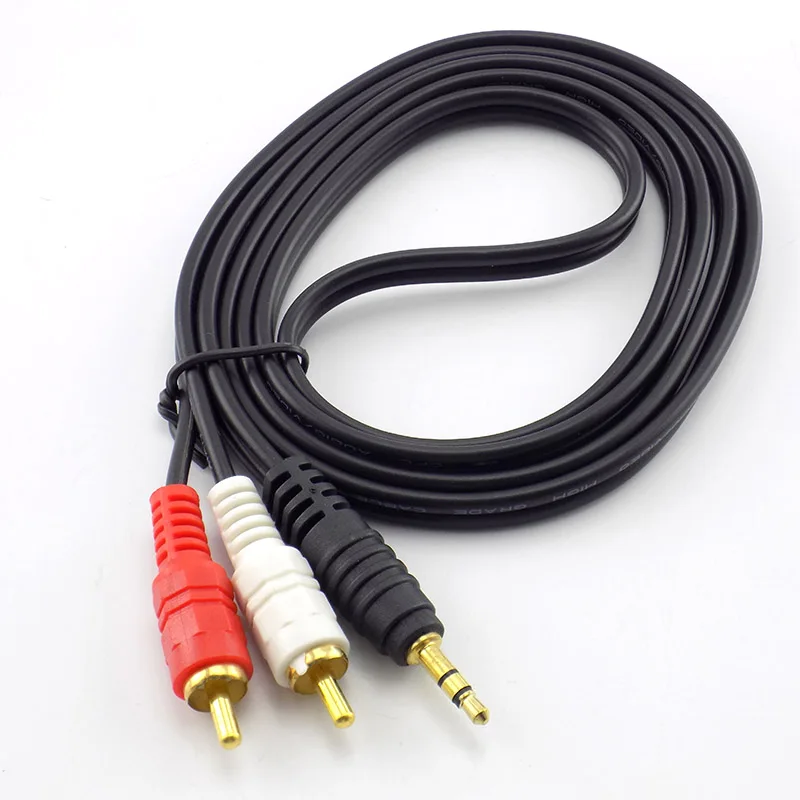 1.5M 3M 5M 10M 3.5mm Wtyczka Jack Złącze do 2 RCA Męskie Stereo Adapter Kabel Audio AUX Linia do telefonów TV… 1.5M 3M 5M 10M 3.5mm Wtyczka Jack Złącze do 2 RCA Męskie Stereo Adapter Kabel Audio AUX Linia do telefonów TV…
