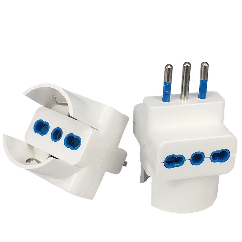 1-drożny do 3-drożnego włoskiego do włoskiego 3-pinowy adapter podróżny 10A dla Chile, Urugwaju, Włoch 1-drożny do 3-drożnego włoskiego do włoskiego 3-pinowy adapter podróżny 10A dla Chile, Urugwaju, Włoch