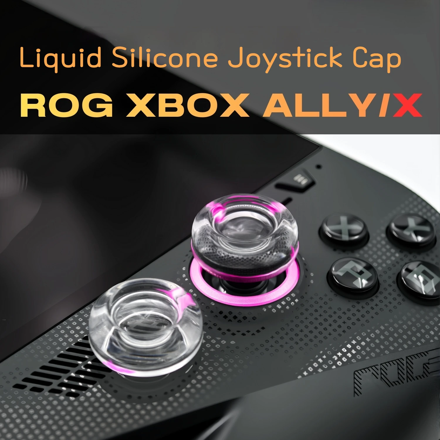 1 Para/2 Szt. Silikonowe Nakładki na Joysticki do ROG XBOX Ally X Stick, Przezroczyste Nakładki na Gałki…