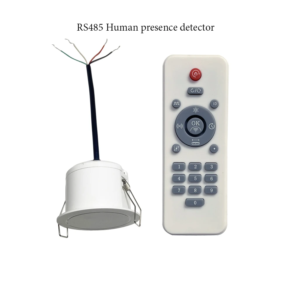 1 szt. Detektor obecności człowieka 5.8/24G czujnik mikrofalowy RS485 wyjście czujnik żywotności Home…