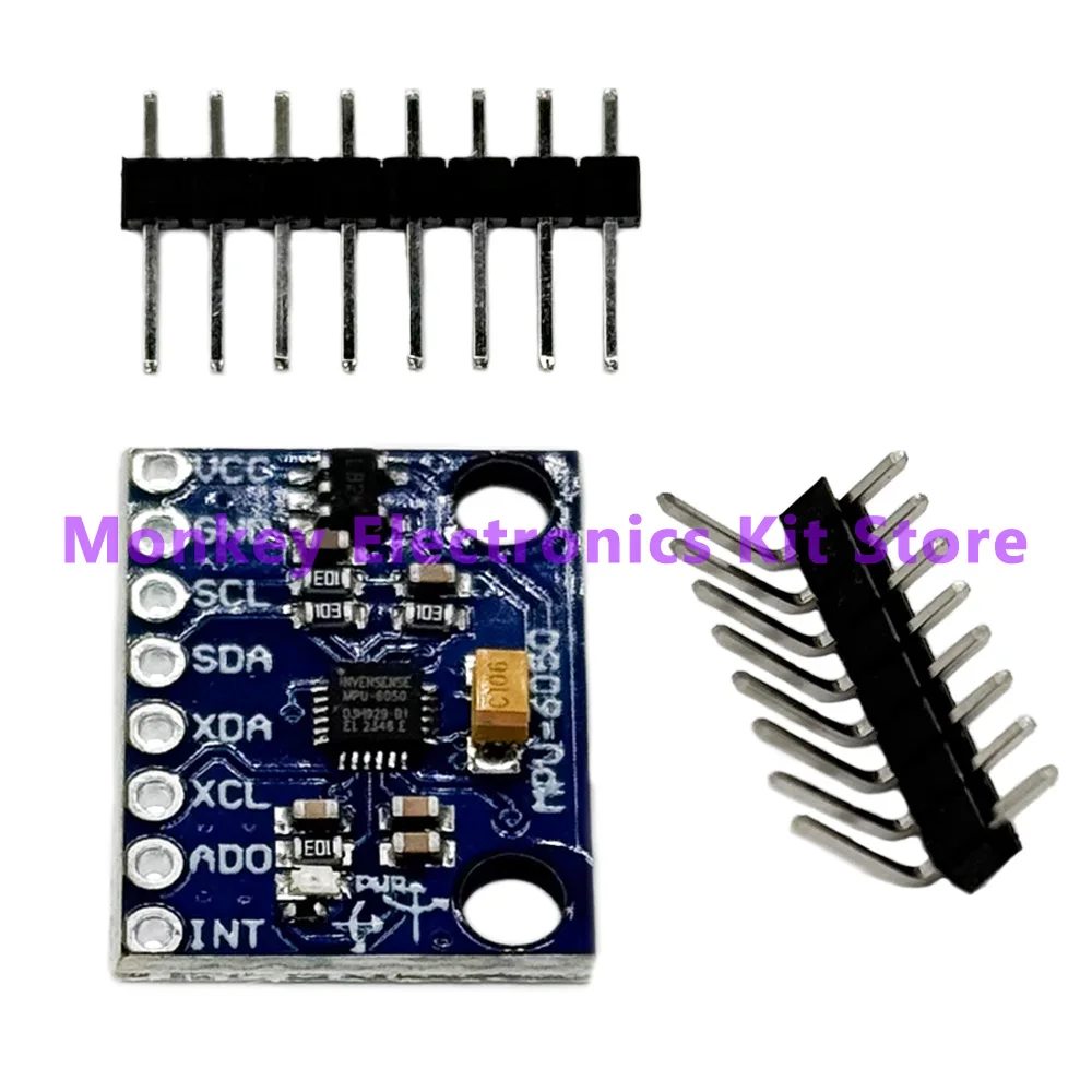 1 szt. GY-521 MPU-6050 MPU6050 moduł 3-osiowe analogowe czujniki żyroskopowe + 3-osiowy moduł akcelerometru