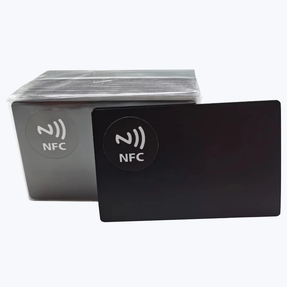 1 szt., metalowa karta NFC 215/216 Chip, inteligentna biznesowa cyfrowa karta społecznościowa, 13,56 MHZ