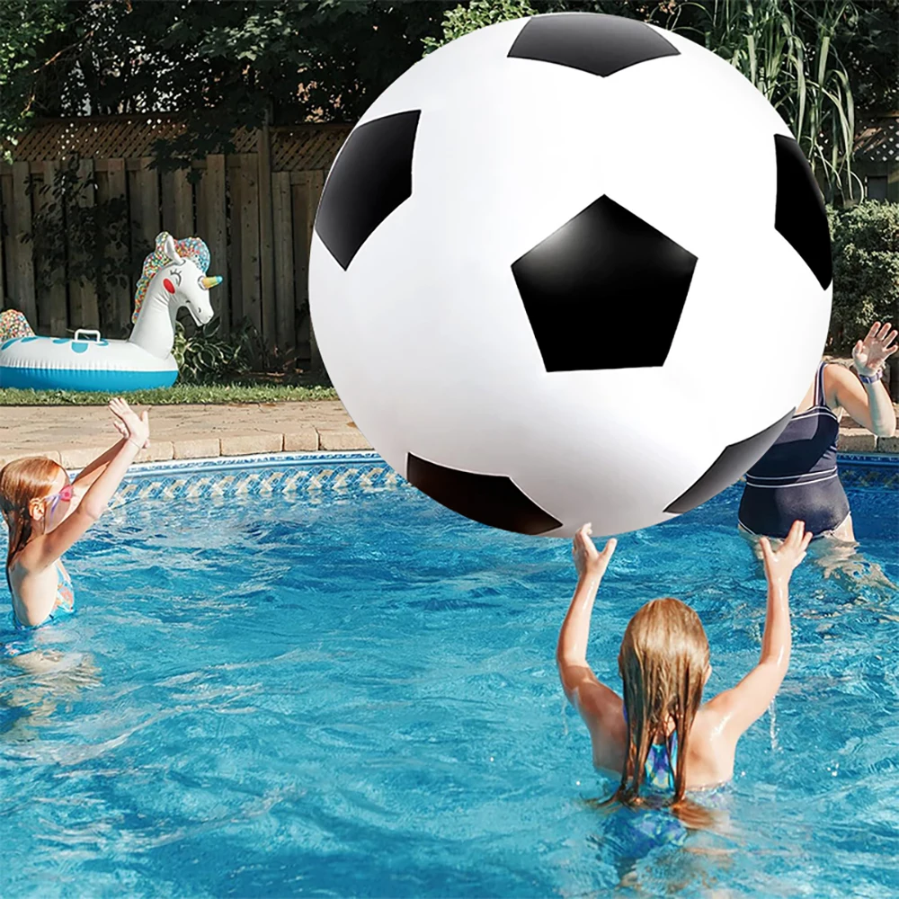 1 szt. Nadmuchiwana gigantyczna piłka nożna, wytrzymały duży balon z PVC, rekwizyty do zabaw na imprezy wodne… 1 szt. Nadmuchiwana gigantyczna piłka nożna, wytrzymały duży balon z PVC, rekwizyty do zabaw na imprezy wodne…