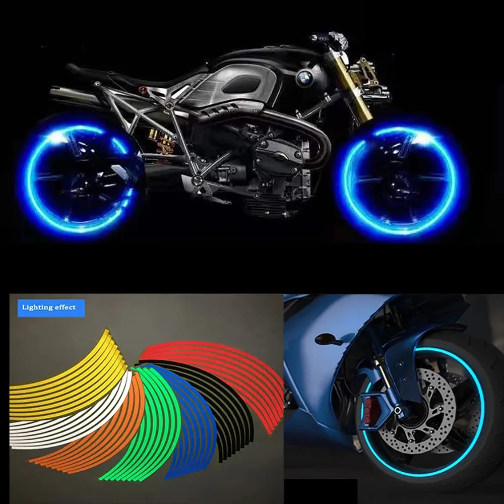 1 zestaw 16 sztuk naklejek na koła Odblaskowa taśma na felgi Naklejki motocyklowe do Hondy Kawasaki Z750 Z800… 1 zestaw 16 sztuk naklejek na koła Odblaskowa taśma na felgi Naklejki motocyklowe do Hondy Kawasaki Z750 Z800…