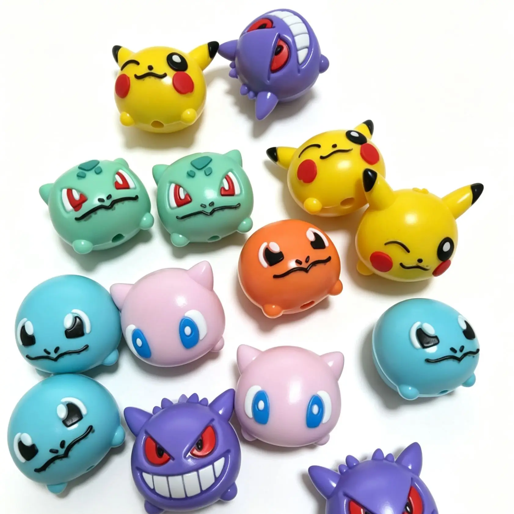 10/20 szt. silikonowych koralików Pokemon z otworem przelotowym do samodzielnego wykonania łańcuszków do…