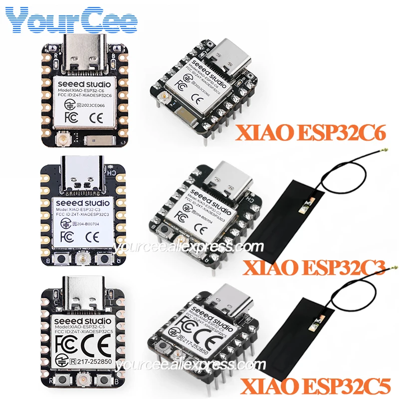 10 szt./1 szt. ESP32 Seeed Studio XIAO ESP32C6 ESP32C3 ESP32C5 WiFi 6+Bluetooth-kompatybilny Ble 5 Zigbee… 10 szt./1 szt. ESP32 Seeed Studio XIAO ESP32C6 ESP32C3 ESP32C5 WiFi 6+Bluetooth-kompatybilny Ble 5 Zigbee…