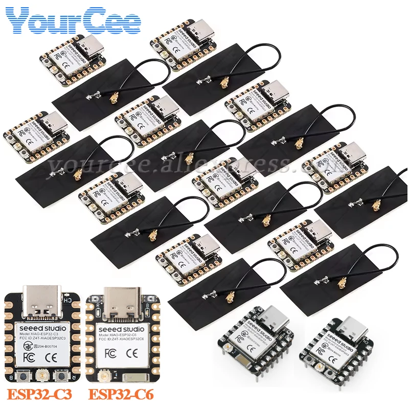10 szt./1 szt. Seeed Studio XIAO ESP32C3 BLE WIFI Bezprzewodowy Moduł Płytki Rozwojowej ESP32 ESP32-C3 Tiny…