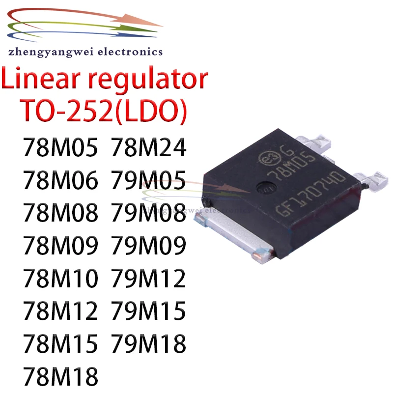 10 szt. 78M05 78M06 78M08 78M09 78M10 78M12 78M15 78M18 78M24 79M05 79M08 79M09 79M12 79M15 79M18 TO-252…