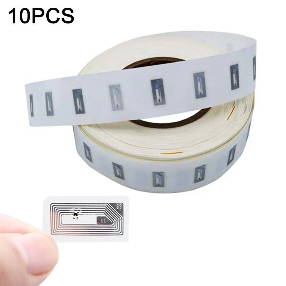 10 szt. Chip NFC naklejka Ntag213 na mokro 2*1cm 13.56MHz 213 etykieta antena Nfc Nfs naklejki na etykiety…