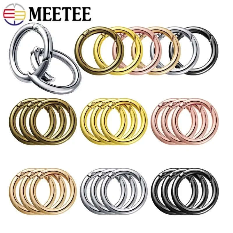 10 szt. Metalowe karabińczyki sprężynowe O-ring 10-38mm, otwierane okrągłe zapięcia, haczyki zatrzaskowe do… 10 szt. Metalowe karabińczyki sprężynowe O-ring 10-38mm, otwierane okrągłe zapięcia, haczyki zatrzaskowe do…