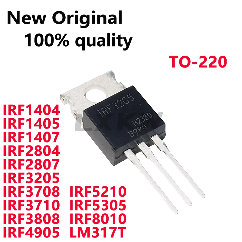10/szt. Nowy IRF3205 IRF3710 IRF3808 IRF4905 IRF5210 IRF5305 IRF8010 IRF3708 IRF1404 IRF1405 IRF1407 IRF2804…