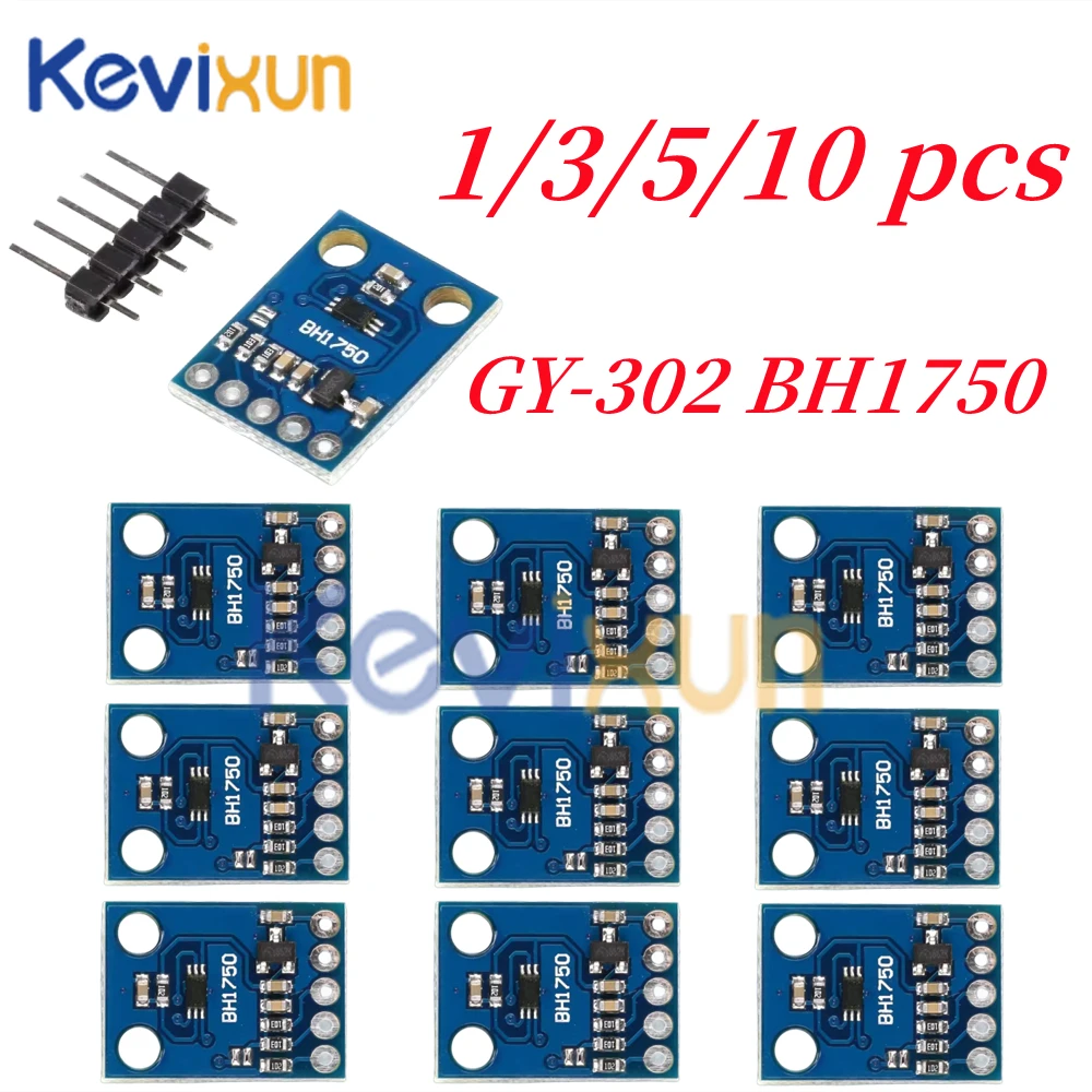 10 sztuk/1 sztuk GY-302 BH1750 BH1750FVI moduł oświetlenia natężenia światła cyfrowy czujnik natężenia światła… 10 sztuk/1 sztuk GY-302 BH1750 BH1750FVI moduł oświetlenia natężenia światła cyfrowy czujnik natężenia światła…