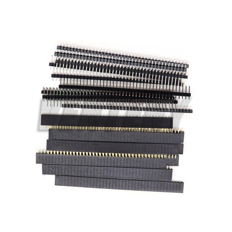 10 SZTUK 10 szt. 1×40 męskie złącze pinowe + 1x40Pin 2,54 mm jednorzędowe żeńskie 10 SZTUK 10 szt. 1×40 męskie złącze pinowe + 1x40Pin 2,54 mm jednorzędowe żeńskie