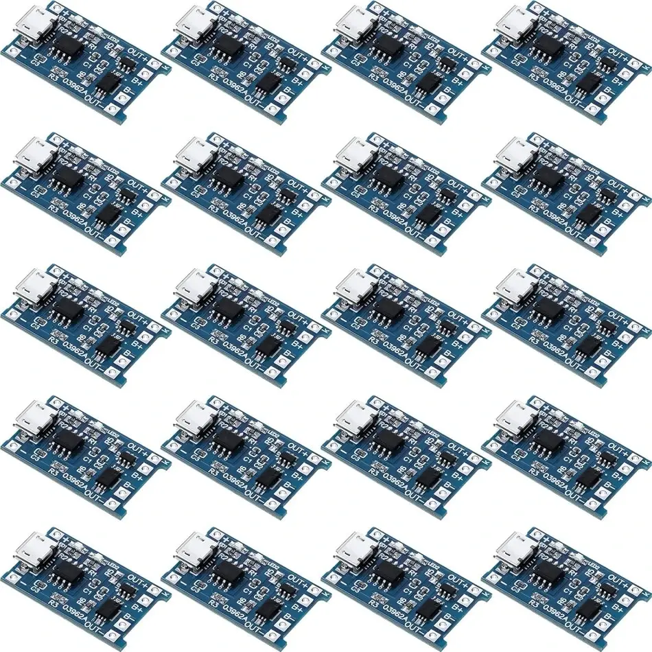 10 sztuk 5V 1A 18650 płytka ładująca baterię litową TP4056 ładowanie litowe Mini/Micro USB typ C moduł…
