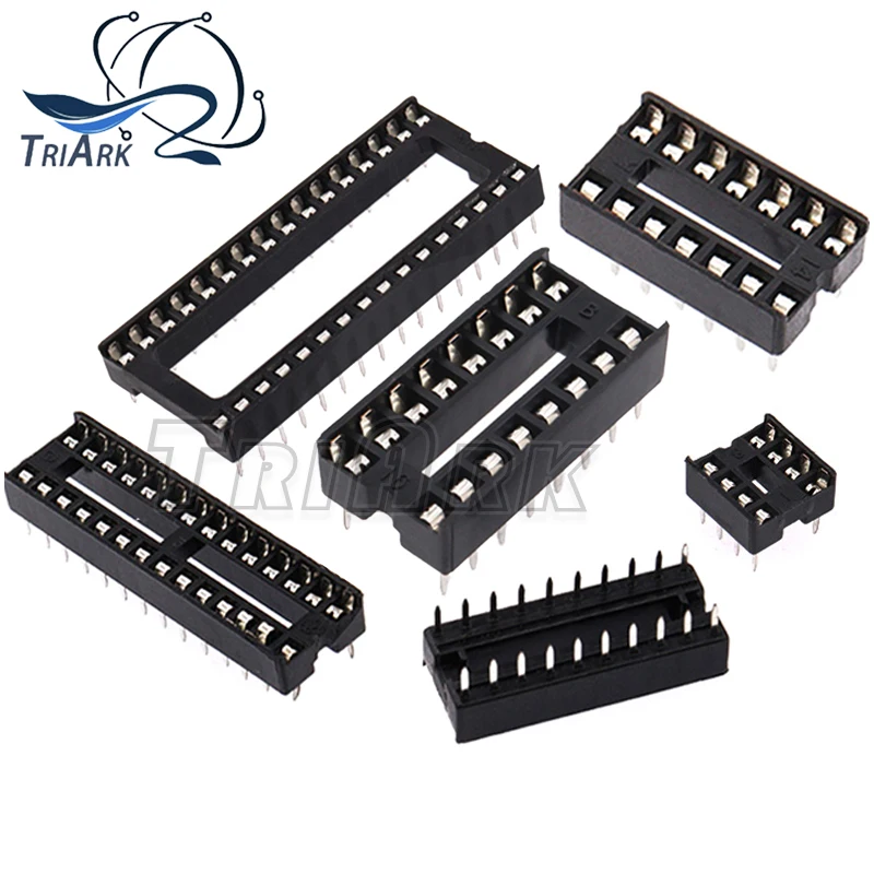 10 SZTUK Gniazda IC DIP6 DIP8 DIP14 DIP16 DIP18 DIP20 DIP28 DIP40 Złącze 2,54 mm 8 14 16 18 20 24 28 40 Pin…
