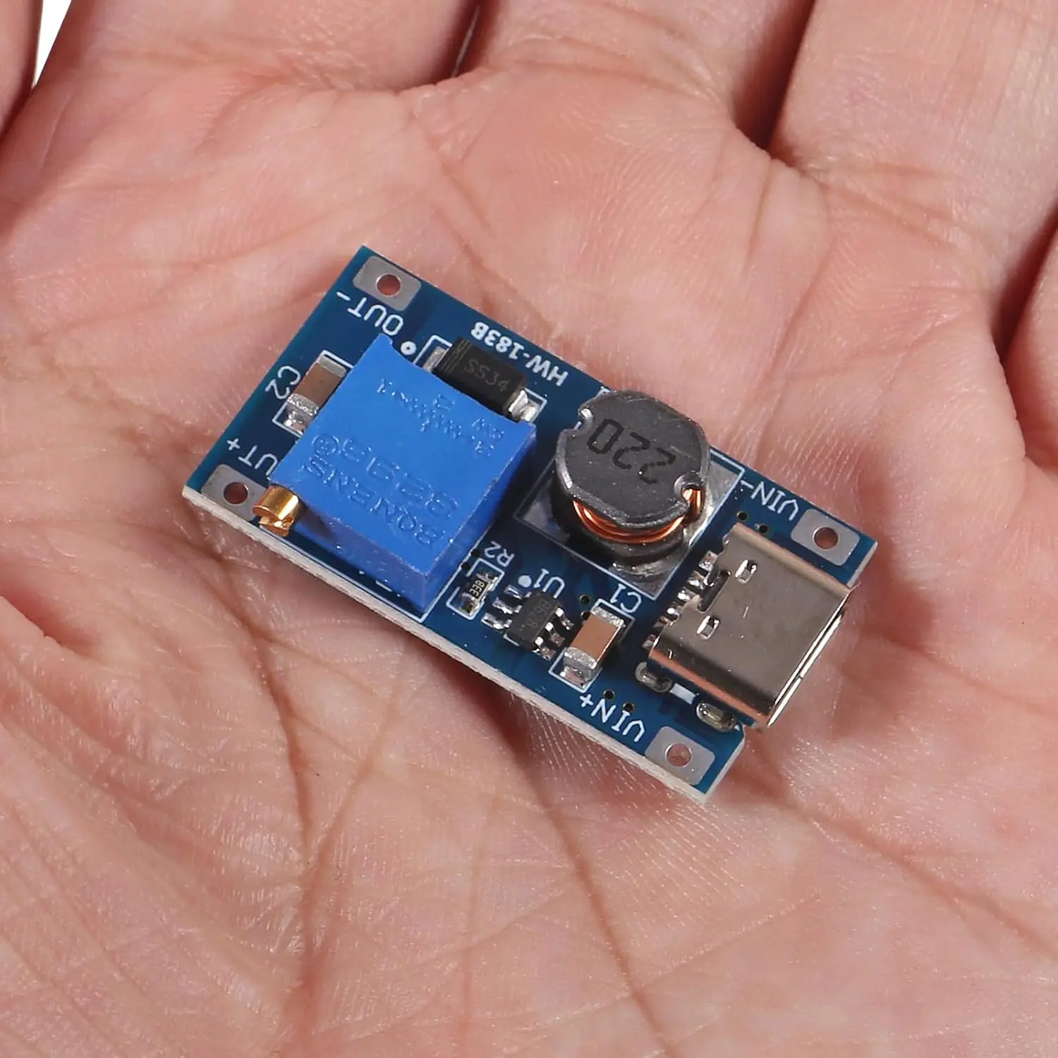 10 sztuk MT3608 regulowany moduł konwertera DC-DC Boost 2V-24V do 5V-28V 2A Micro USB typu C wtyczka regulator… 10 sztuk MT3608 regulowany moduł konwertera DC-DC Boost 2V-24V do 5V-28V 2A Micro USB typu C wtyczka regulator…