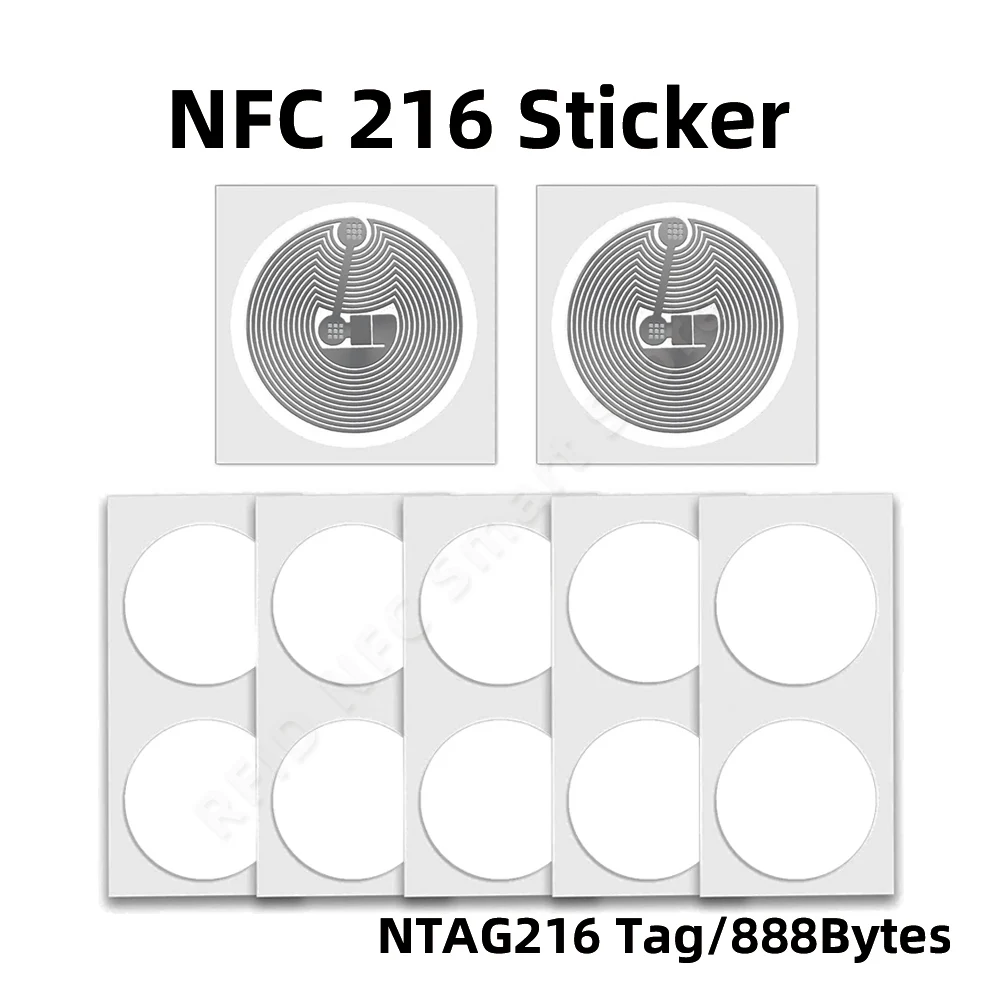 10 sztuk NFC Tag NTG216 etykieta NFC 216 samoprzylepna etykieta naklejka RFID 13.56Mhz dla Huawei Share ios13…