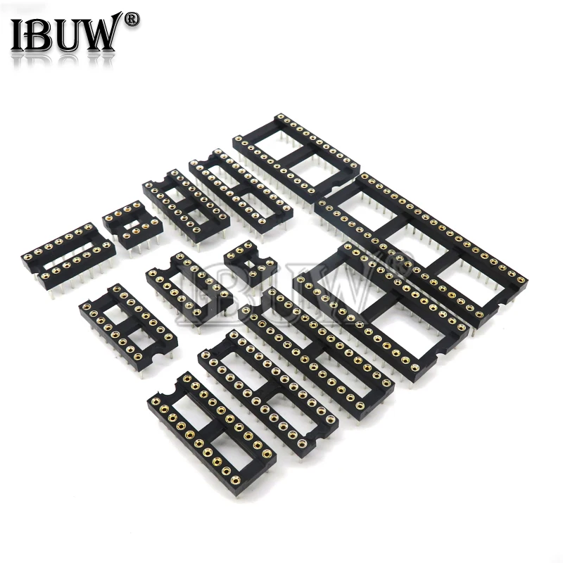 10 SZTUK Okrągłe złącze IC z otworem DIP 6 8 14 16 18 20 24 28 40-pinowe gniazda DIP6 DIP8 DIP14 DIP16 DIP18…