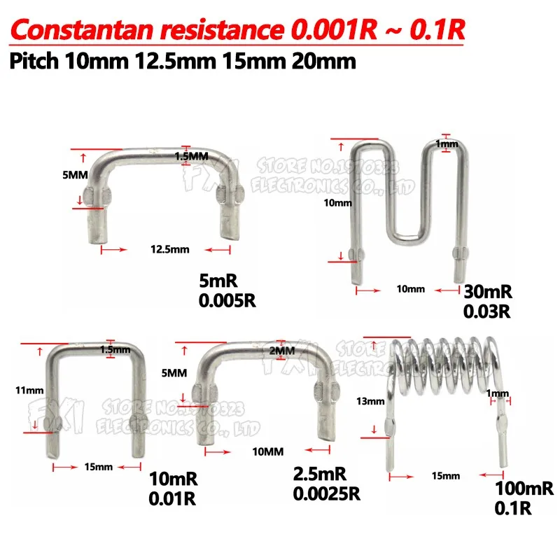 10 sztuk oporność Constantan/ibuw rezystor próbkowania 0.001R ~ 0.1R skok 10mm 12.5mm 15mm 20mm /1mR ~ 100mR… 10 sztuk oporność Constantan/ibuw rezystor próbkowania 0.001R ~ 0.1R skok 10mm 12.5mm 15mm 20mm /1mR ~ 100mR…