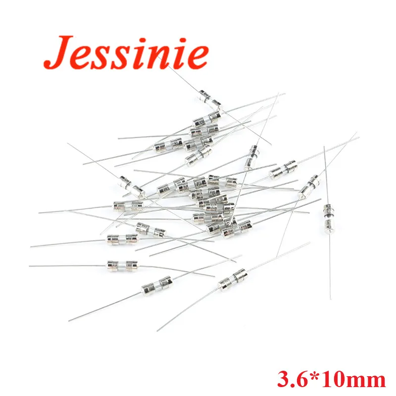 10 sztuk/partia Szklany bezpiecznik topikowy z pinami 3.6x10mm 3.6*10mm 0.5A 1A 1.5A 2A 3A 3.15A 4A 5A 6.3A 8A…