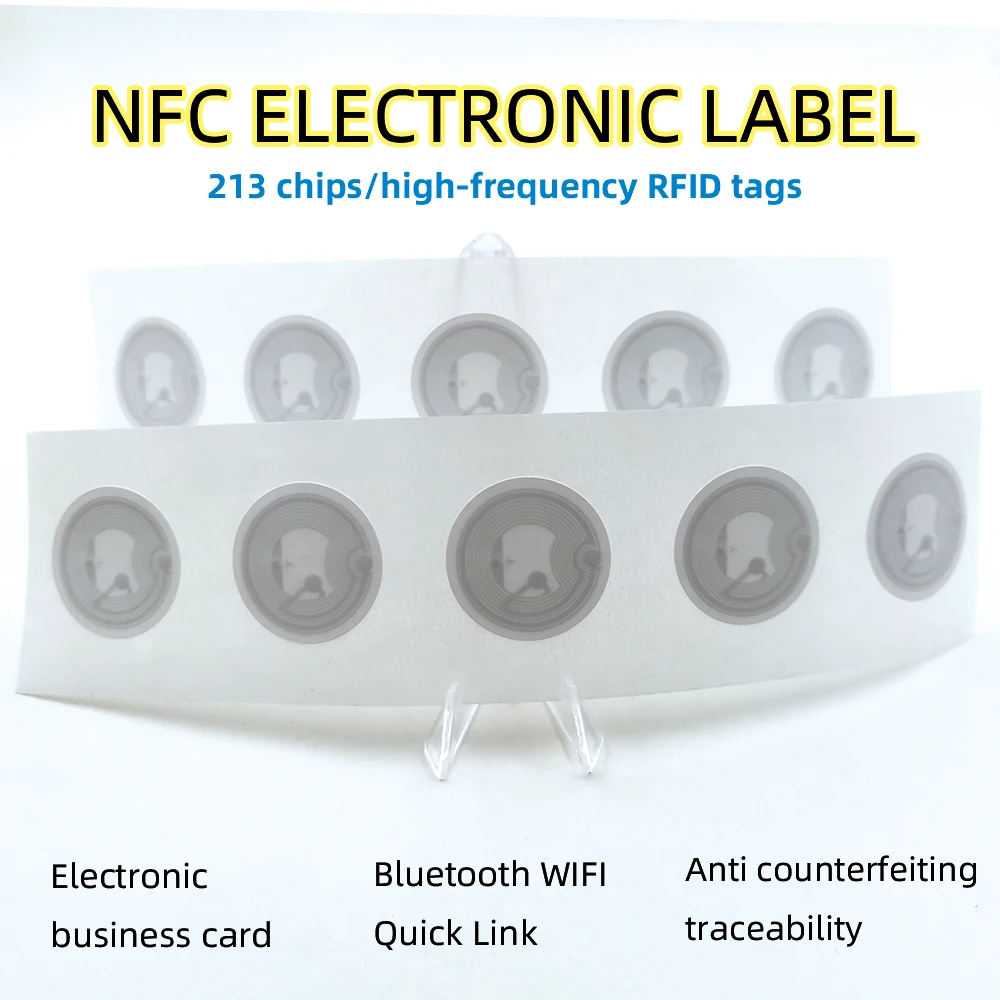 10 sztuk Tag NFC 13,56 MHz Programowalne naklejki NFC 213 Tagi RFID Naklejka na etykiety 144 bajty osobiste… 10 sztuk Tag NFC 13,56 MHz Programowalne naklejki NFC 213 Tagi RFID Naklejka na etykiety 144 bajty osobiste…