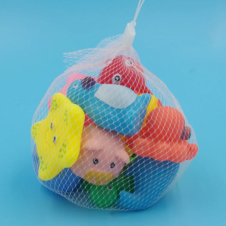 10 sztuk / zestaw Baby Cute Animals Bath Toy Swimming Water Toys Soft Rubber Float Squeeze Sound Kids Wash…