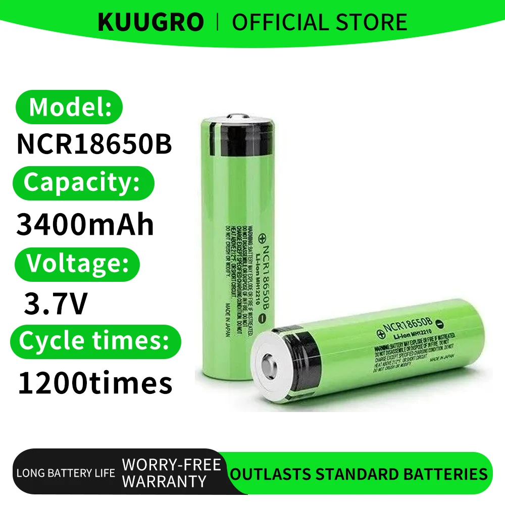 100% Nowa Oryginalna Bateria NCR18650B 3.7V 3400mAh 18650 z Wypustką, Akumulator do Ładowania, do Latarki… 100% Nowa Oryginalna Bateria NCR18650B 3.7V 3400mAh 18650 z Wypustką, Akumulator do Ładowania, do Latarki…