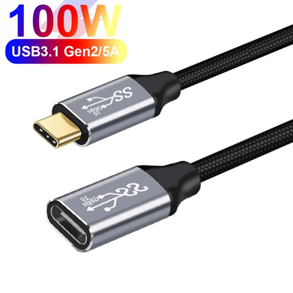100 PD kabel szybkiego ładowania męski na żeński linia danych 4K @ 60HZ przewód wideo 10Gbps USB 3.1 Gen 2 typ… 100 PD kabel szybkiego ładowania męski na żeński linia danych 4K @ 60HZ przewód wideo 10Gbps USB 3.1 Gen 2 typ…