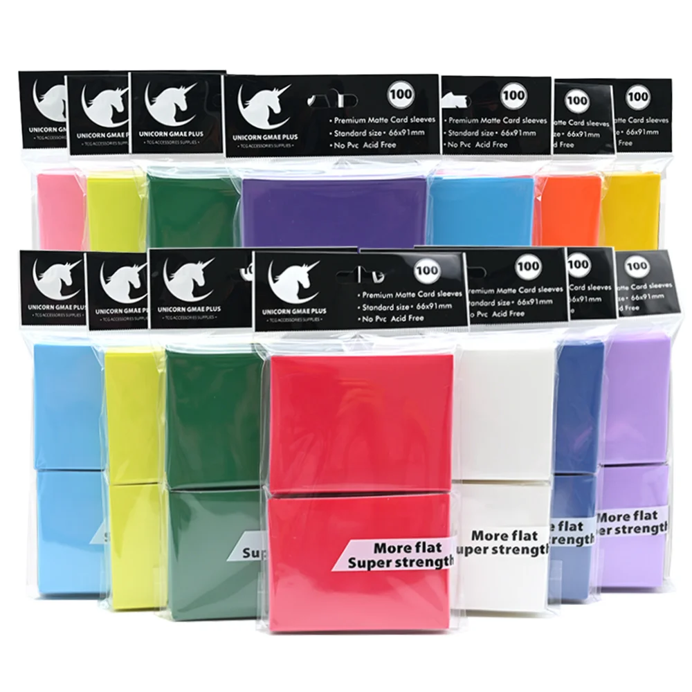 100 SZTUK Matowych Koszulek na Karty Standardowej Wielkości 66x91mm Ochraniacze na Karty Kolekcjonerskie TCG… 100 SZTUK Matowych Koszulek na Karty Standardowej Wielkości 66x91mm Ochraniacze na Karty Kolekcjonerskie TCG…