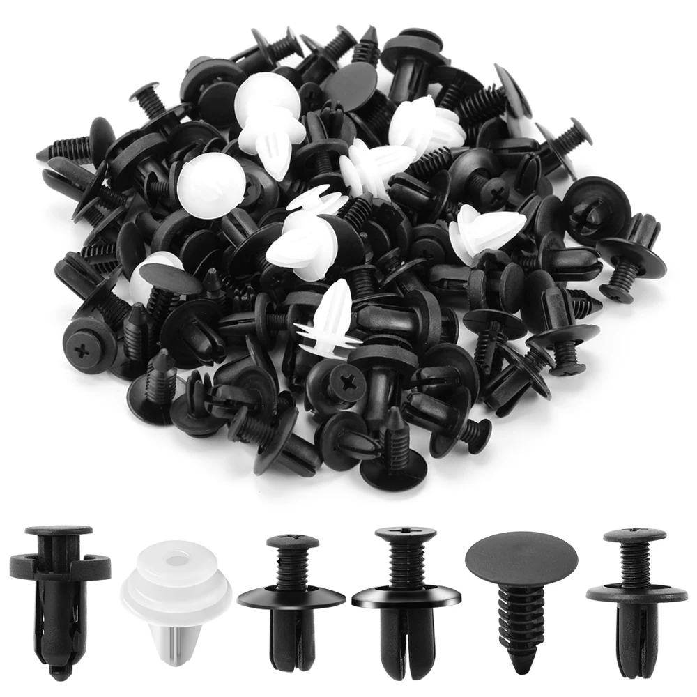 100 SZTUK mieszanych plastikowych nitów samochodowych do Toyoty Corolla Yaris Rav4 Avensis Auris Camry C-hr 86… 100 SZTUK mieszanych plastikowych nitów samochodowych do Toyoty Corolla Yaris Rav4 Avensis Auris Camry C-hr 86…