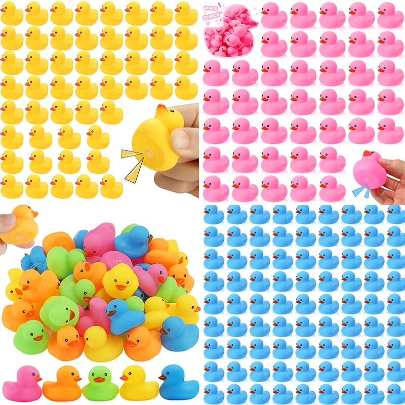 100Pack Mini Rubber Ducky Rubber Duck Bulk Float Duck Baby Bath Toy, Shower Birthday Party Favors Gift 100Pack Mini Rubber Ducky Rubber Duck Bulk Float Duck Baby Bath Toy, Shower Birthday Party Favors Gift