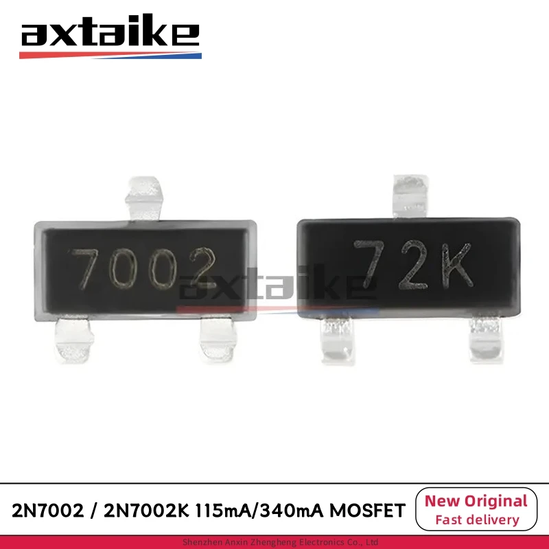 100PCS 2N7002 2N7002K LT1G 7002 702 72K 12W LWW L2N7002KLT1G RK SOT-23 60V 340mA 115mA SMD N-kanałowy… 100PCS 2N7002 2N7002K LT1G 7002 702 72K 12W LWW L2N7002KLT1G RK SOT-23 60V 340mA 115mA SMD N-kanałowy…