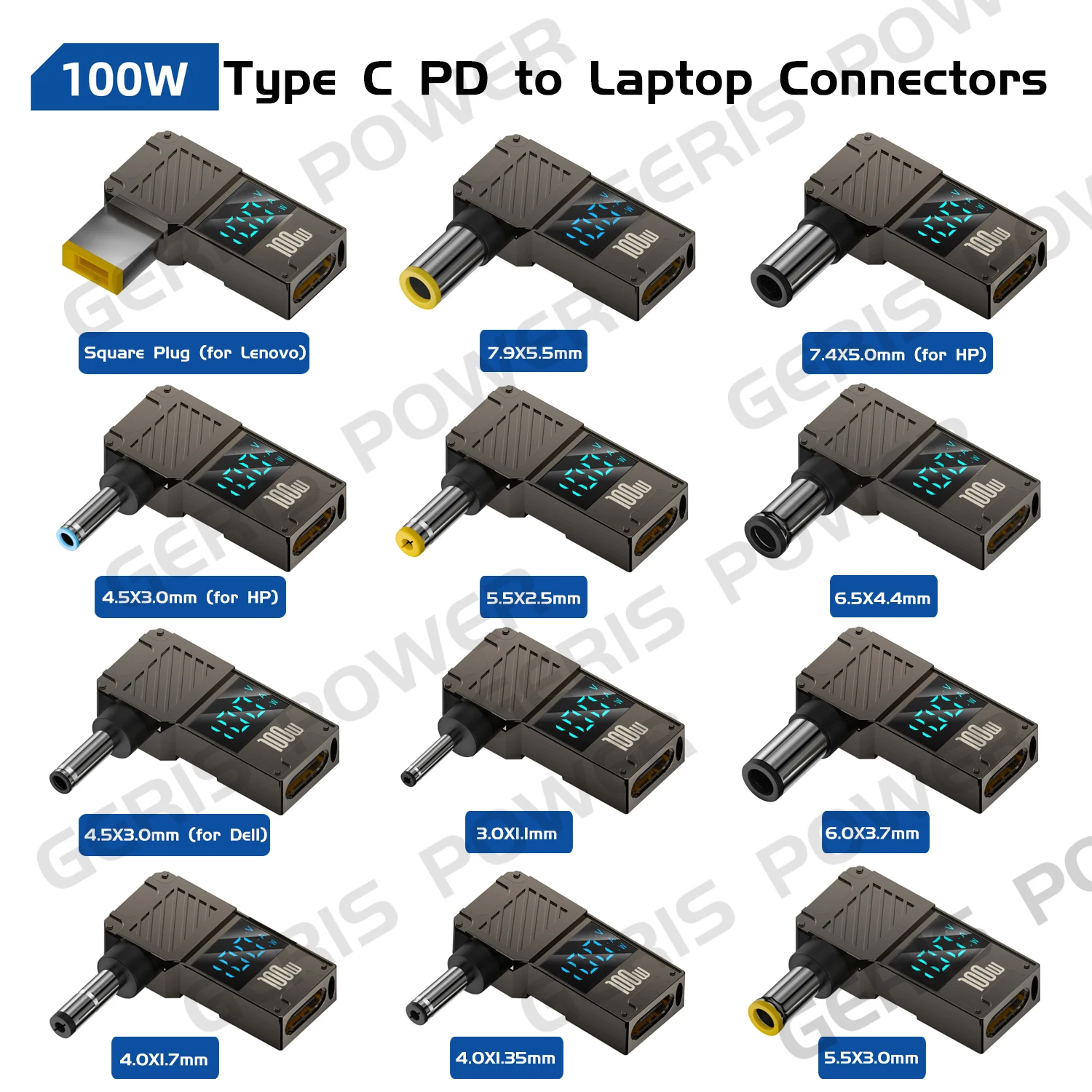 ​ 100W USB C PD do DC Złącze zasilania 19V 20V Uniwersalny zasilacz do laptopa Ładowarka Wtyczka Jack Końcówka…