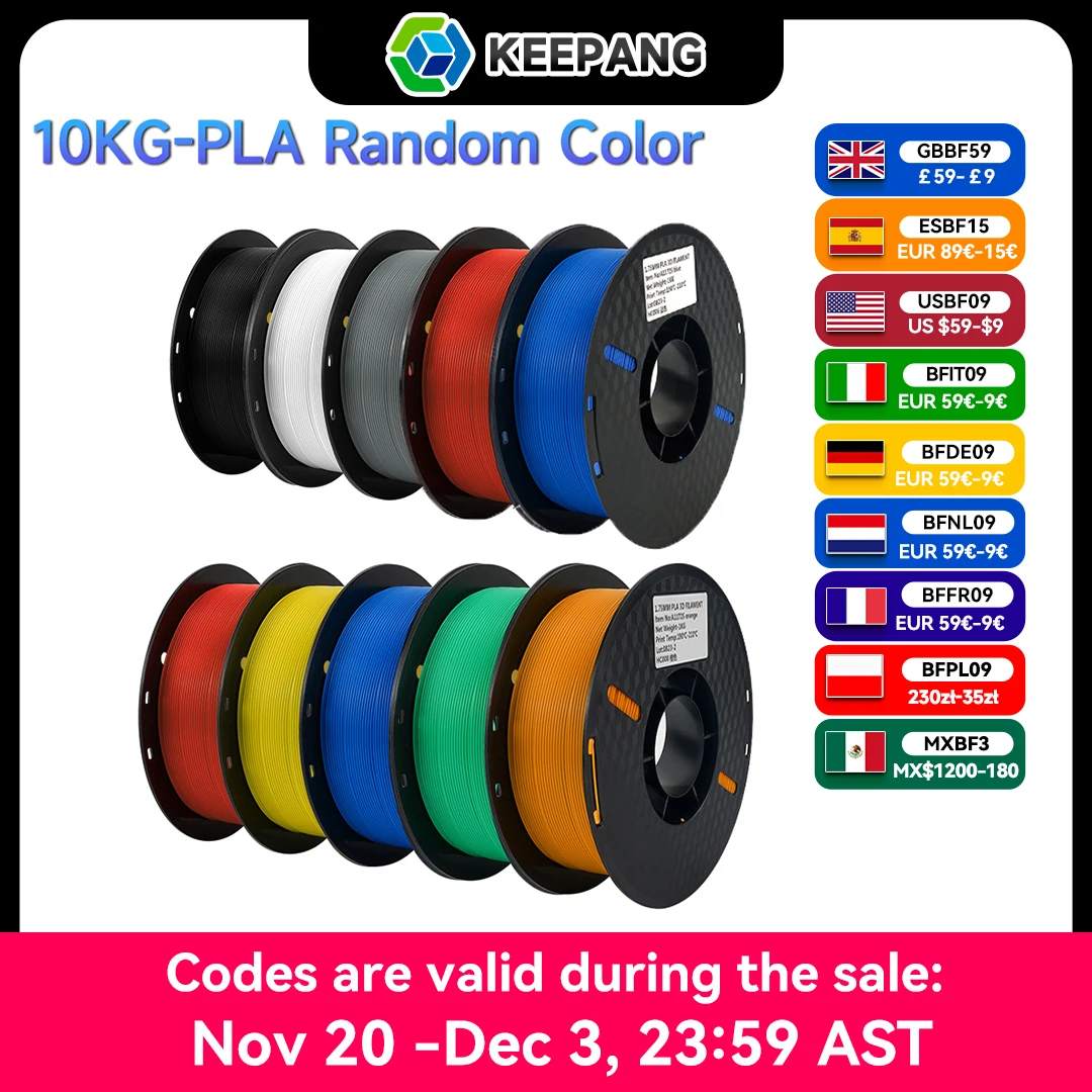 10KG PLA PETG Filament do drukarki 3D Filament 1KG/Roll 1.75MM Plastikowe filamenty w porządku schludny… 10KG PLA PETG Filament do drukarki 3D Filament 1KG/Roll 1.75MM Plastikowe filamenty w porządku schludny…