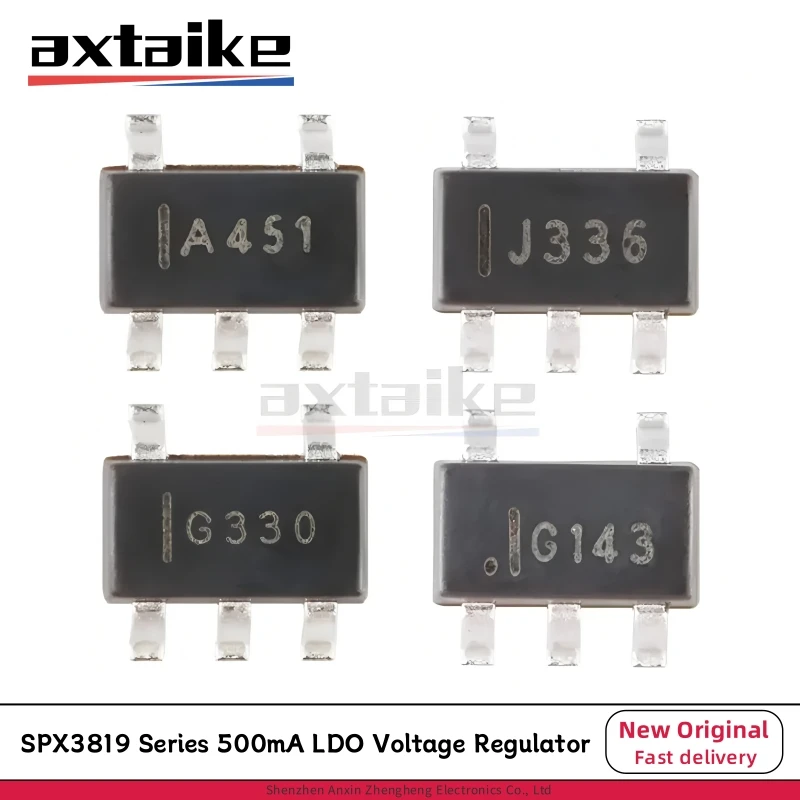 10PCS SPX3819 1.2V 1.5V 1.8V 2.5V 3V 3.3V 5V ADJ SOT23-5 Regulowane wyjście 500mA Niskoszumowy regulator… 10PCS SPX3819 1.2V 1.5V 1.8V 2.5V 3V 3.3V 5V ADJ SOT23-5 Regulowane wyjście 500mA Niskoszumowy regulator…