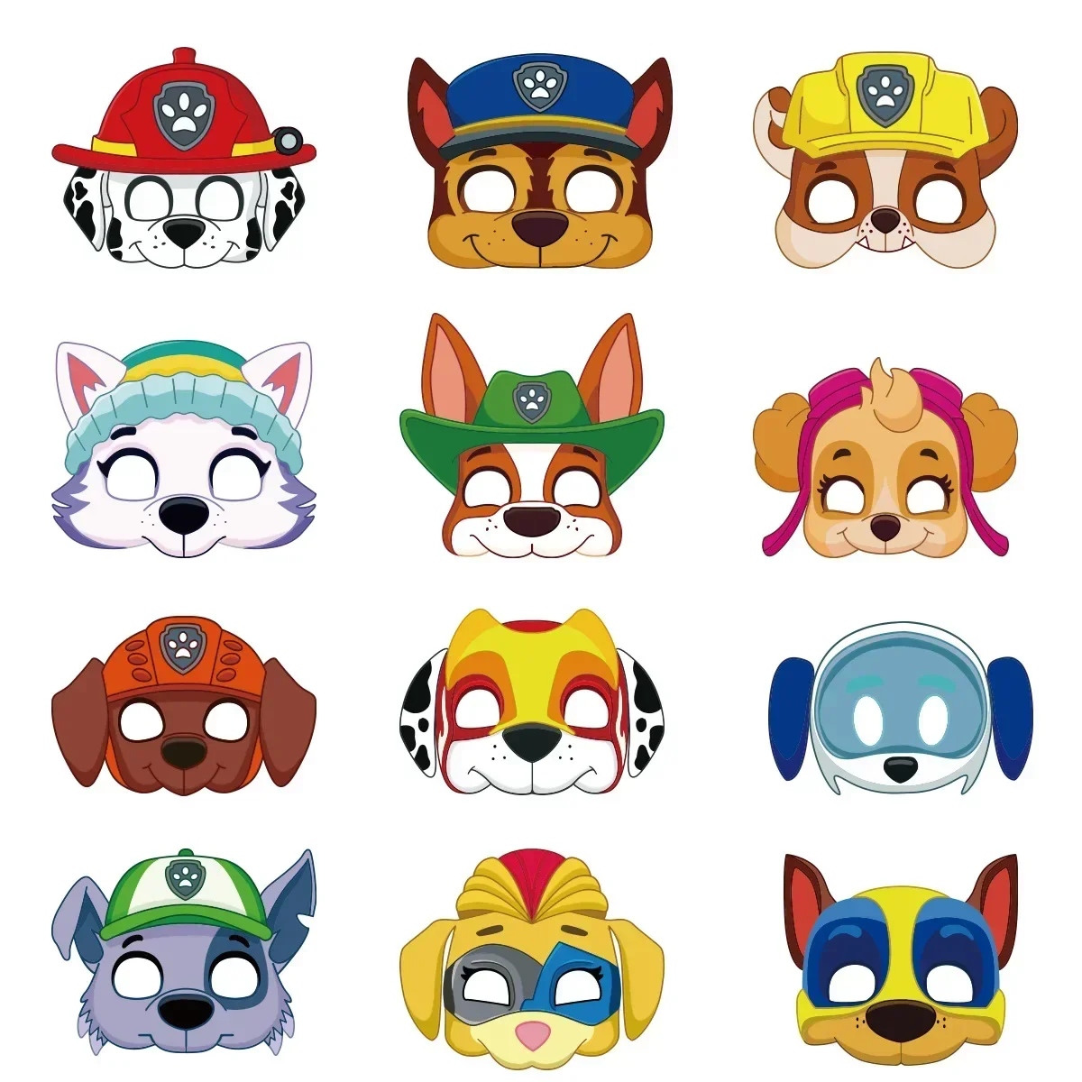 12 sztuk Paw Patrol maski na imprezę urodzinową zabawka Puppy Patrol kostium dla dzieci maski Patrulla Canina… 12 sztuk Paw Patrol maski na imprezę urodzinową zabawka Puppy Patrol kostium dla dzieci maski Patrulla Canina…