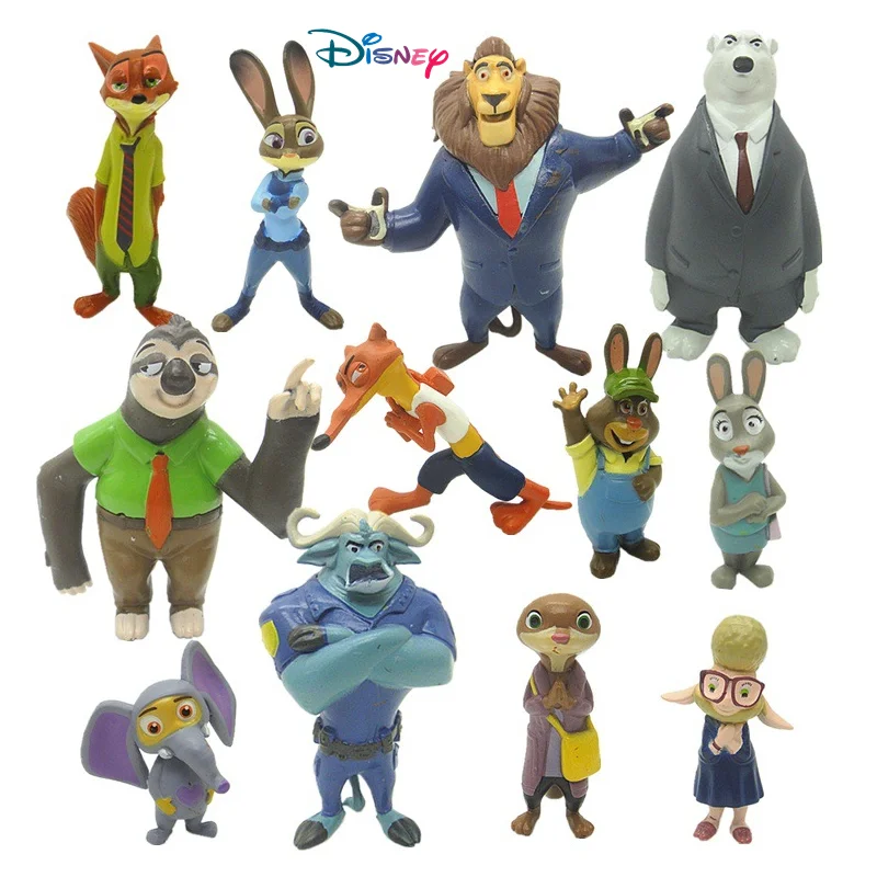 12 sztuk/zestaw Disney Zootropolis Figurki Akcji z Kreskówki Lalki Zabawki Anime Judy Hopps Nick Wilde Lis… 12 sztuk/zestaw Disney Zootropolis Figurki Akcji z Kreskówki Lalki Zabawki Anime Judy Hopps Nick Wilde Lis…