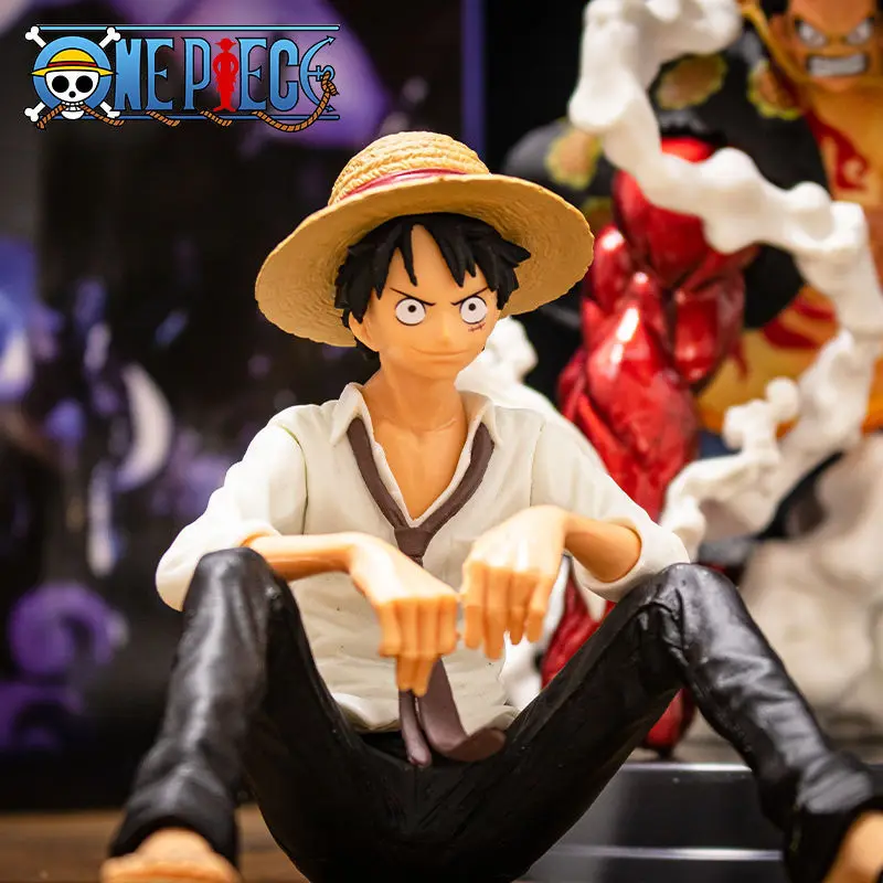 12cm jednoczęściowa figurka Anime Luffy siedząca figurka figurka z kolekcji Model z pcv figurka lalka na… 12cm jednoczęściowa figurka Anime Luffy siedząca figurka figurka z kolekcji Model z pcv figurka lalka na…