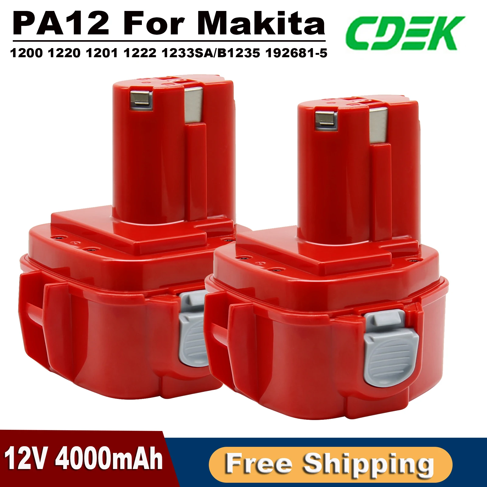 12V 4000mAh bateria do narzędzi Makita PA12 ni-mh bateria do narzędzi Makita 1200 1220 1201 1222 1233SA/B1235… 12V 4000mAh bateria do narzędzi Makita PA12 ni-mh bateria do narzędzi Makita 1200 1220 1201 1222 1233SA/B1235…